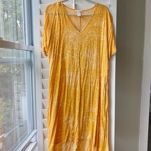 H&M: Speckled yellow and white tunic dress